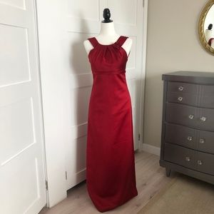 Long burgundy Prom/Evening/Bridesmaid dress